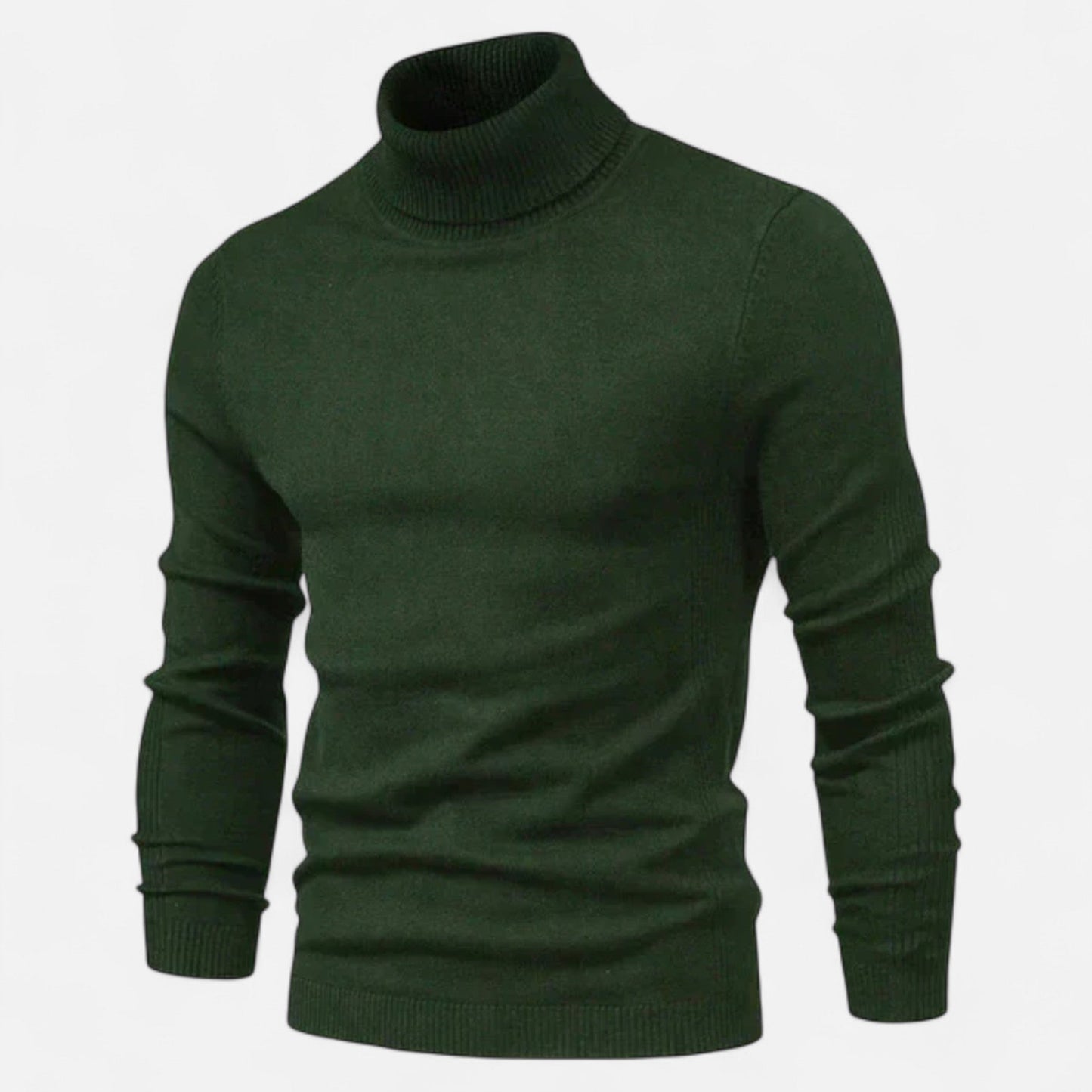 Just-Outlet | Men’s Sweater – High Turtleneck Knitted Heritage