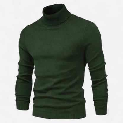 Just-Outlet | Men’s Sweater – High Turtleneck Knitted Heritage