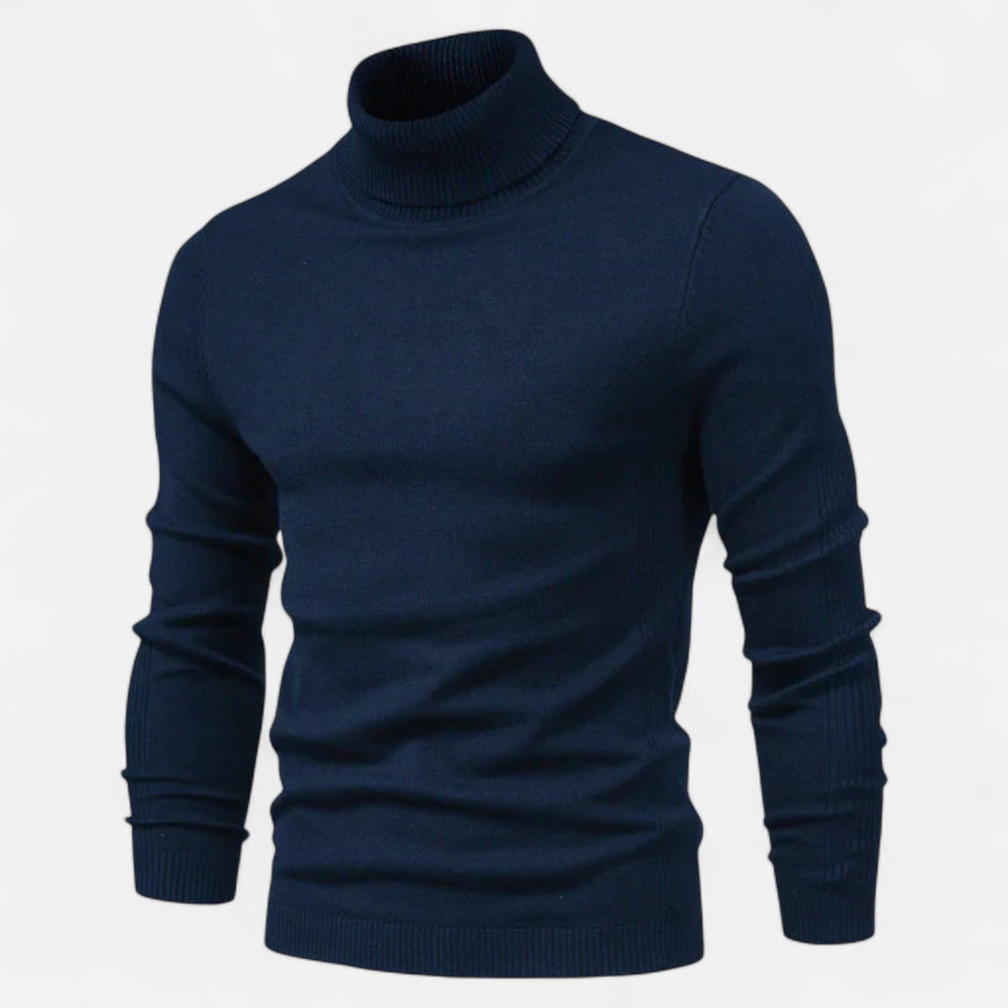 Just-Outlet | Men’s Sweater – High Turtleneck Knitted Heritage