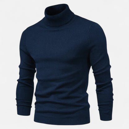 Just-Outlet | Men’s Sweater – High Turtleneck Knitted Heritage