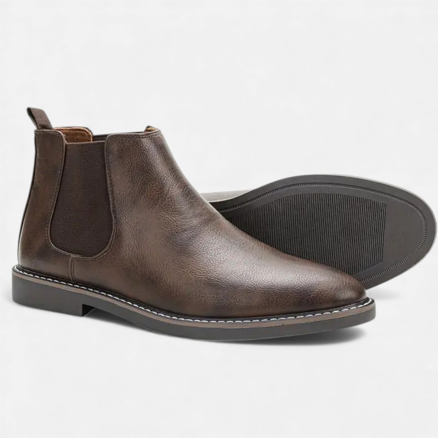 Just-Outlet | Men’s Retro Ankle Boots – Two-Tone Heritage Style