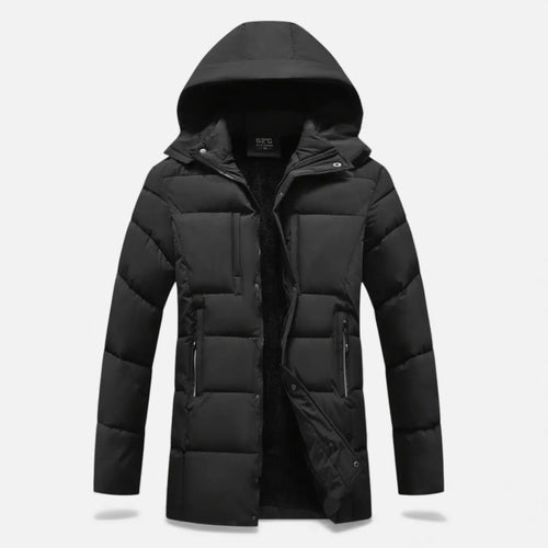 Just-Outlet | Men’s Long Coat – Stand-Collar Winter Classic