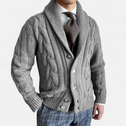 Just-Outlet | Men’s Cardigan – Knitted Twist Heritage Style