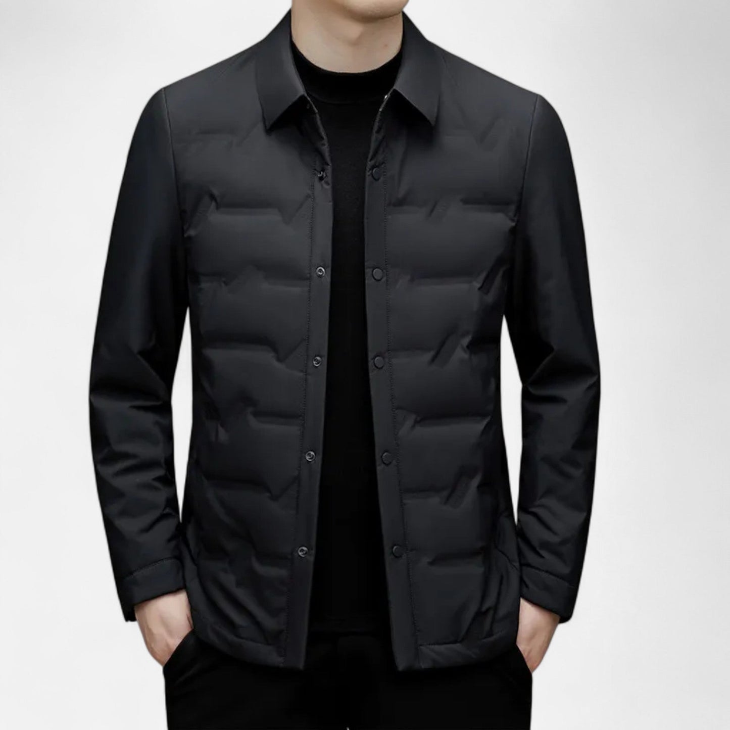Just-Outlet | Men’s Lightweight Puffer – Classic Winter Elegance