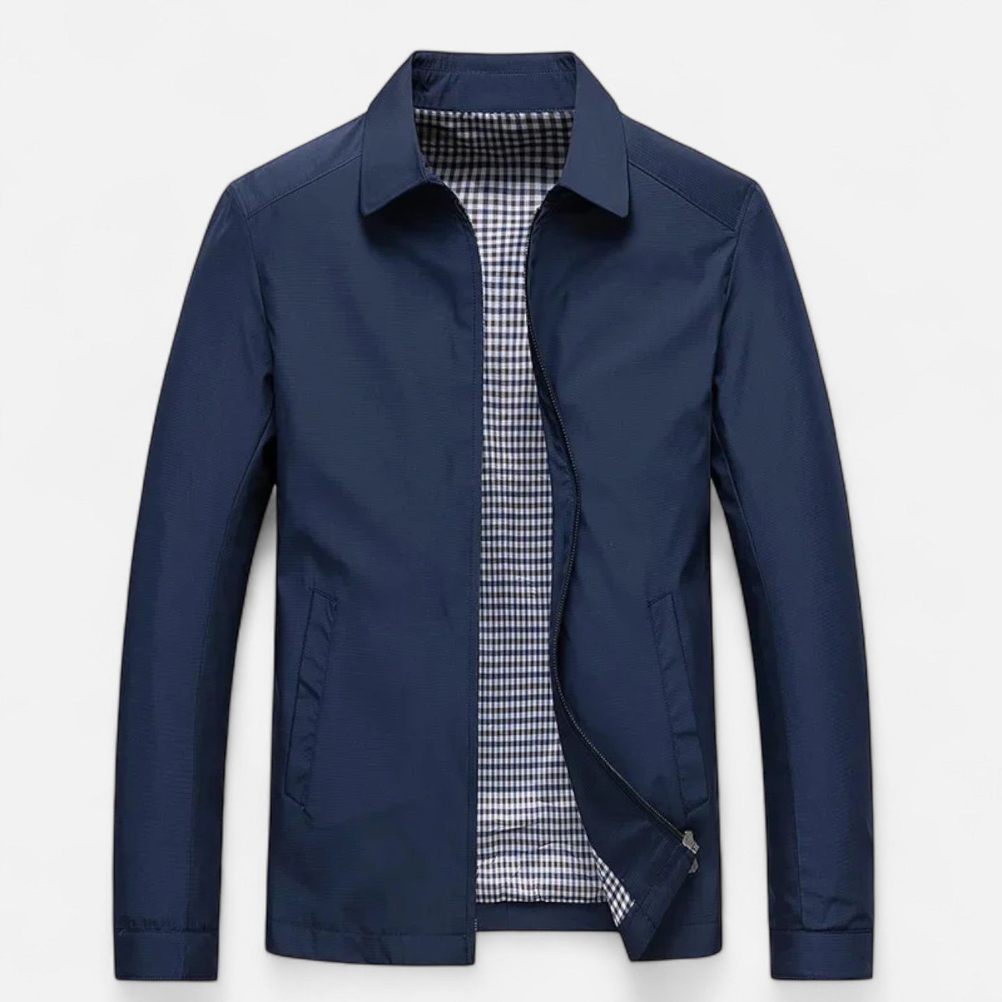Just-Outlet | Men’s Jacket – Lightweight Turn-Down Collar Elegance