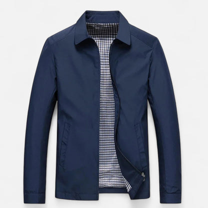 Just-Outlet | Men’s Jacket – Lightweight Turn-Down Collar Elegance
