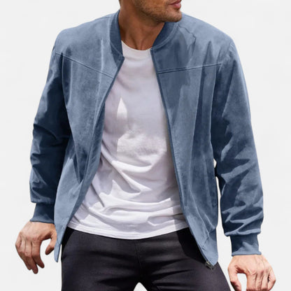 Just-Outlet | Men’s Suede Aviator Jacket – Heritage Flight Style