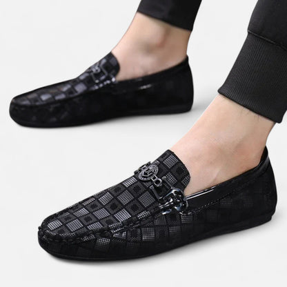 Just-Outlet | Men’s Loafers – Plaid Heritage Breathable Style
