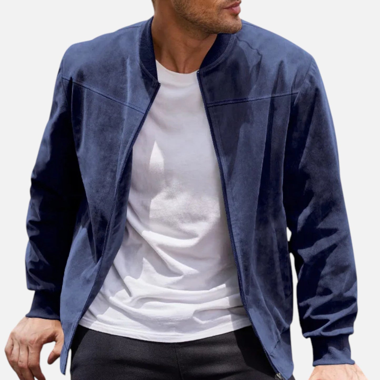 Just-Outlet | Men’s Suede Aviator Jacket – Heritage Flight Style
