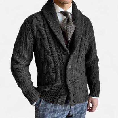 Just-Outlet | Men’s Cardigan – Knitted Twist Heritage Style