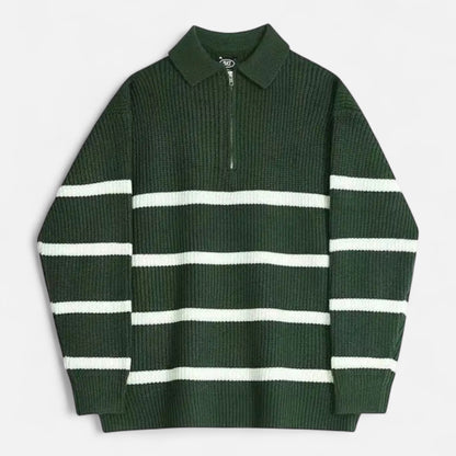 Just-Outlet | Men’s Striped Knitwear – Heritage Casual Elegance