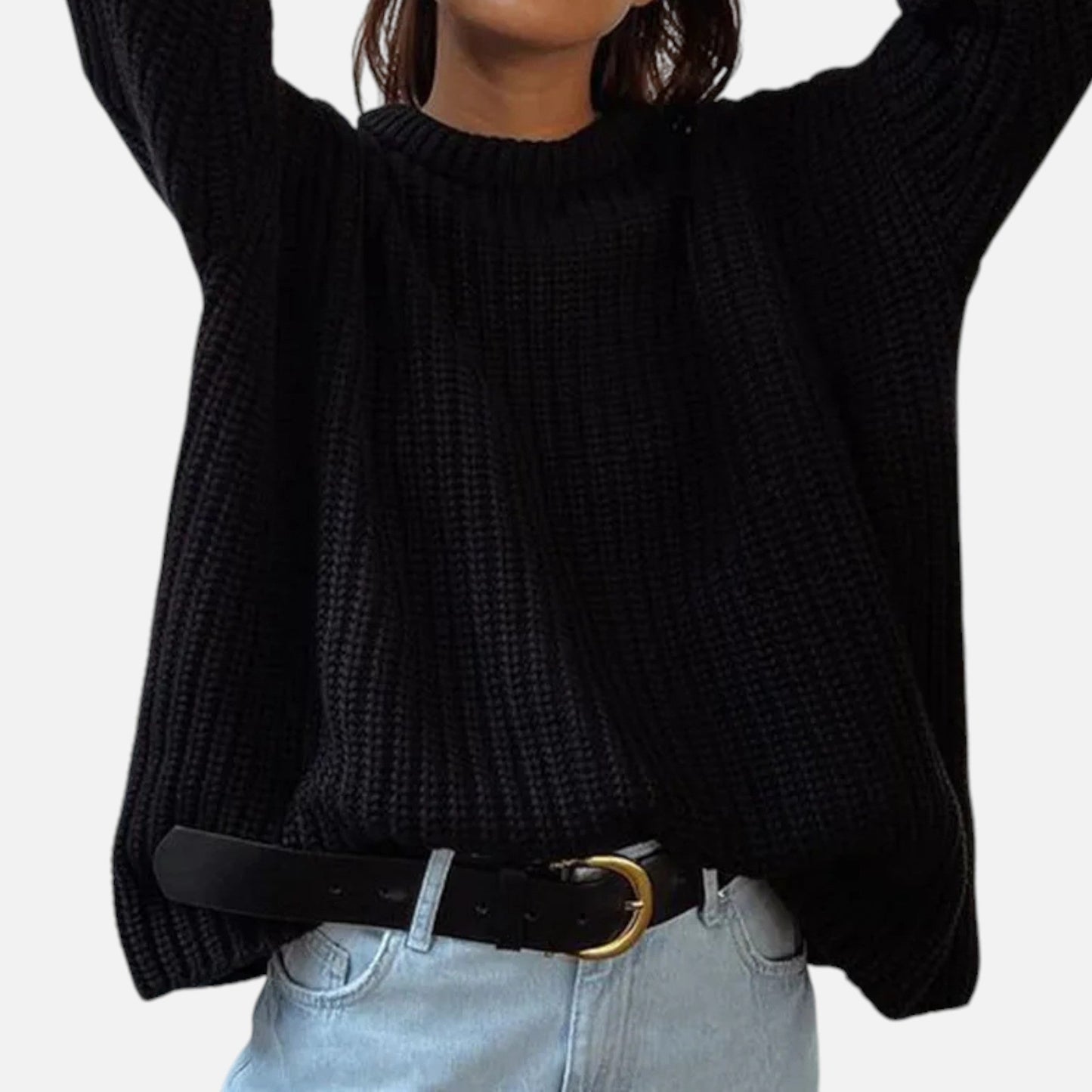 Just-Outlet | Women’s Knitted Sweater – Classic Everyday Style