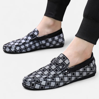 Just-Outlet | Men’s Loafers – Plaid Heritage Breathable Style