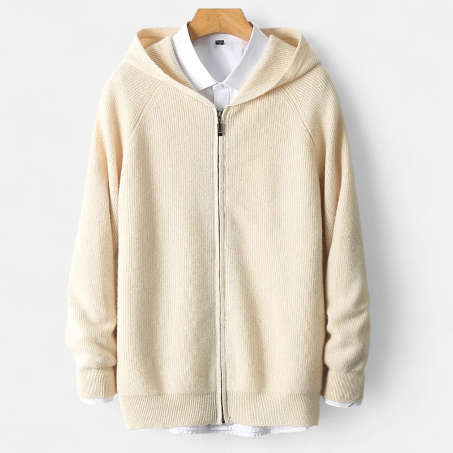 Just-Outlet | Men’s Padded Cardigan – Heritage Hooded Knit