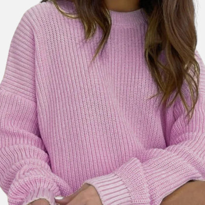 Just-Outlet | Women’s Knitted Sweater – Classic Everyday Style