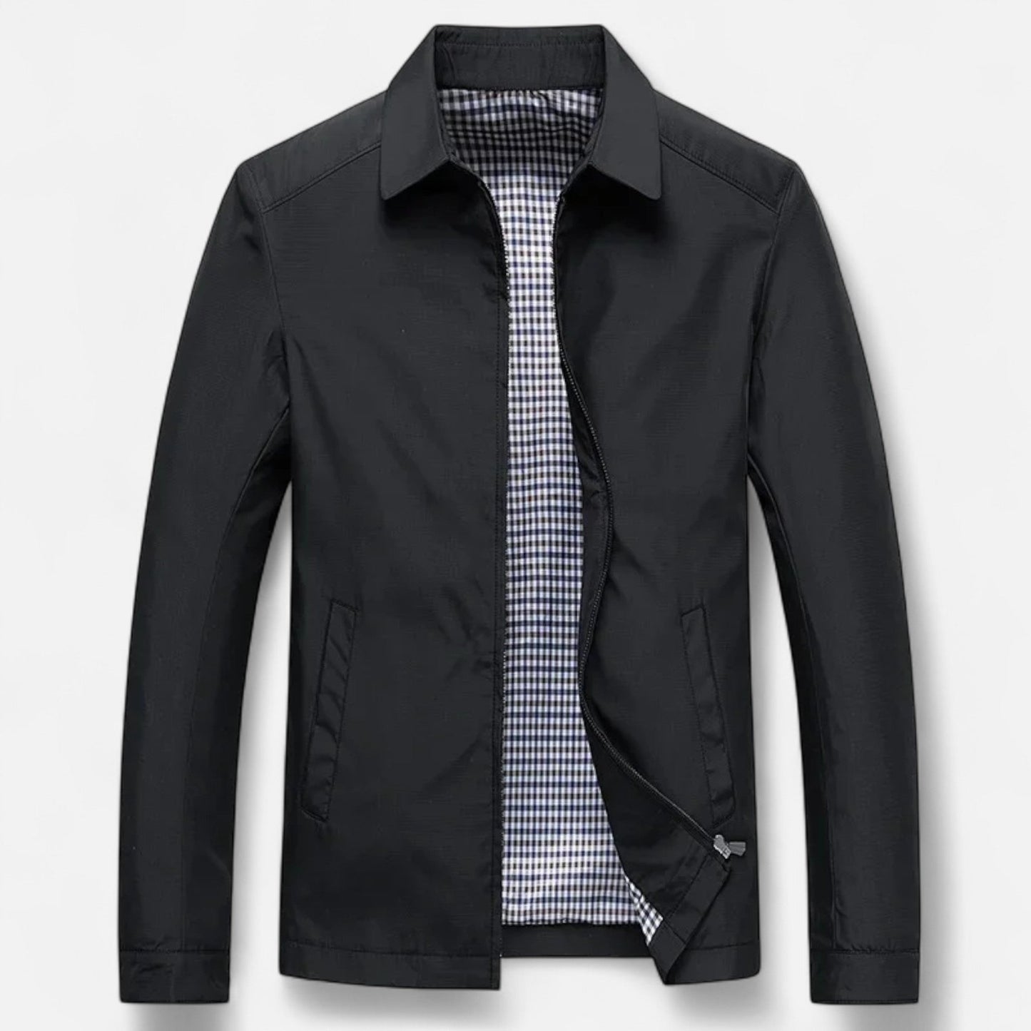 Just-Outlet | Men’s Jacket – Lightweight Turn-Down Collar Elegance