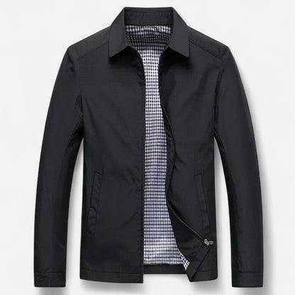 Just-Outlet | Men’s Jacket – Lightweight Turn-Down Collar Elegance
