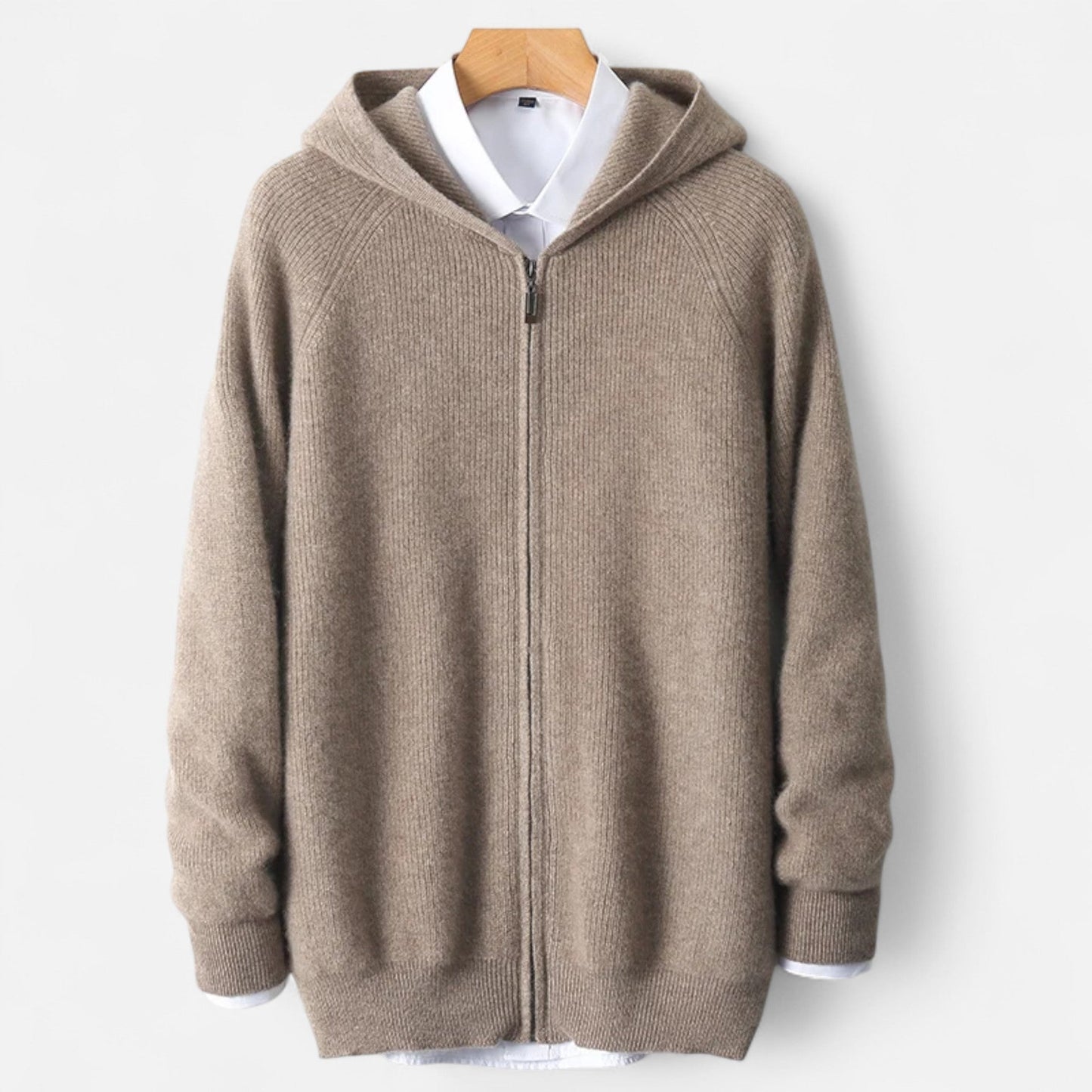 Just-Outlet | Men’s Padded Cardigan – Heritage Hooded Knit