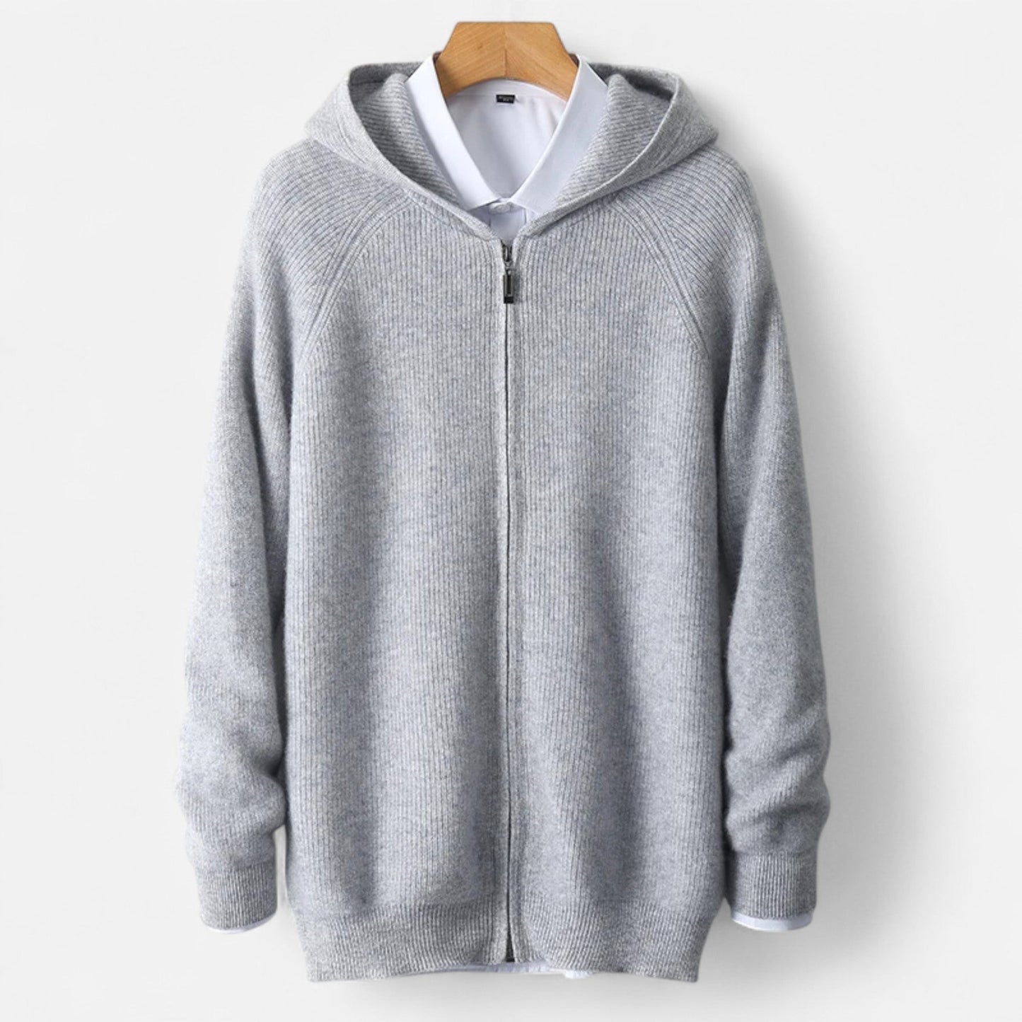 Just-Outlet | Men’s Padded Cardigan – Heritage Hooded Knit
