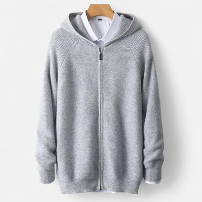 Just-Outlet | Men’s Padded Cardigan – Heritage Hooded Knit