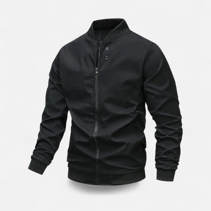 Just-Outlet| Men’s Jacket – Lightweight Stand Collar Elegance