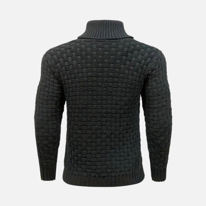 Just-Outlet | Men’s Sweater – Lapel Knit Winter Classic