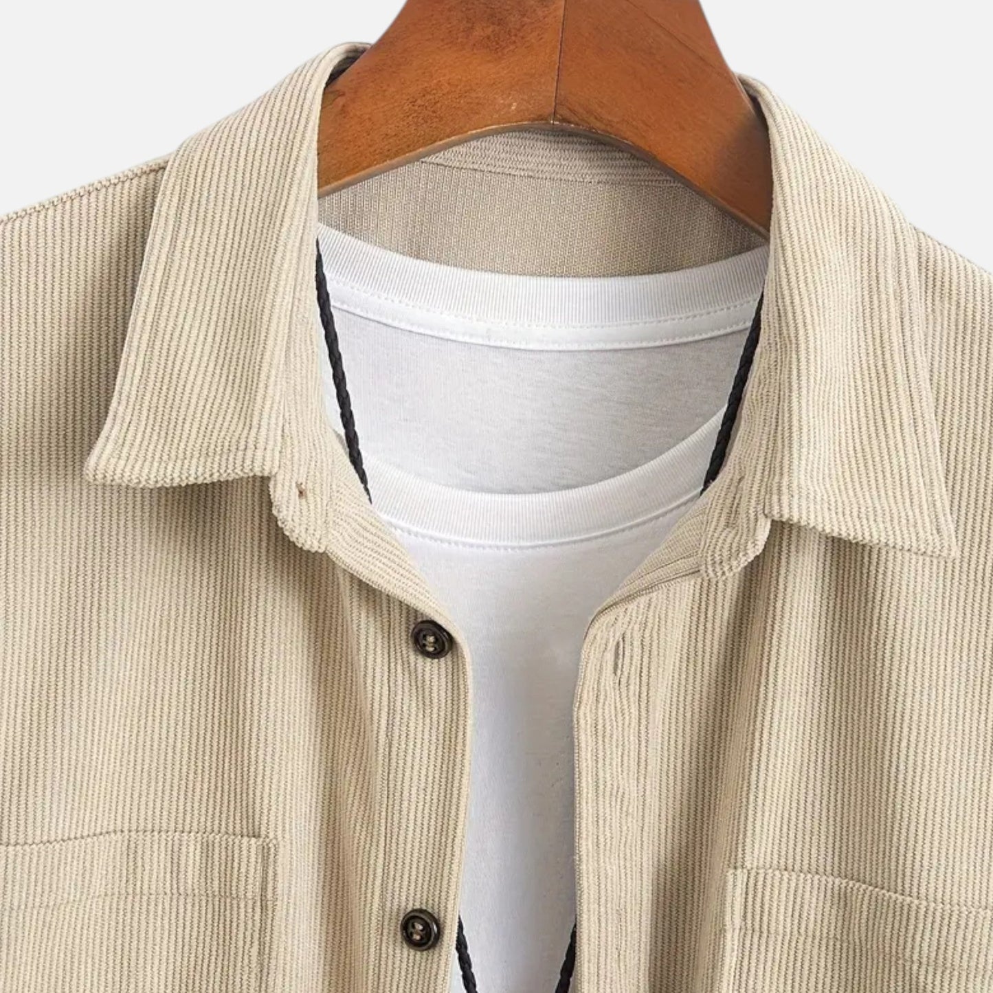 Just-Outlet | Men’s Corduroy Shirt Jacket – Effortless Smart-Casual Charm