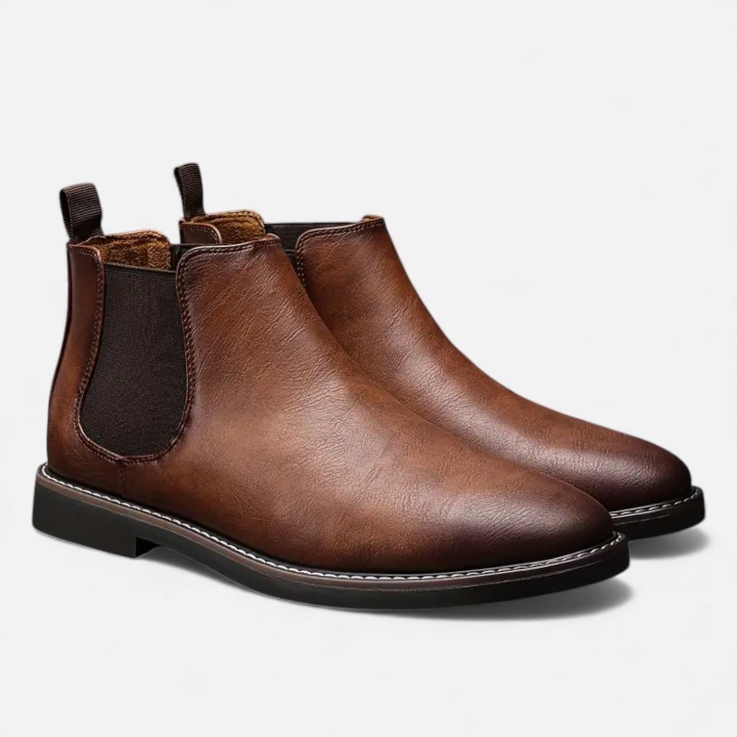 Just-Outlet | Men’s Retro Ankle Boots – Two-Tone Heritage Style