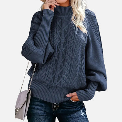 Just-Outlet | Women’s Sweater – Elegant High-Neck Knit