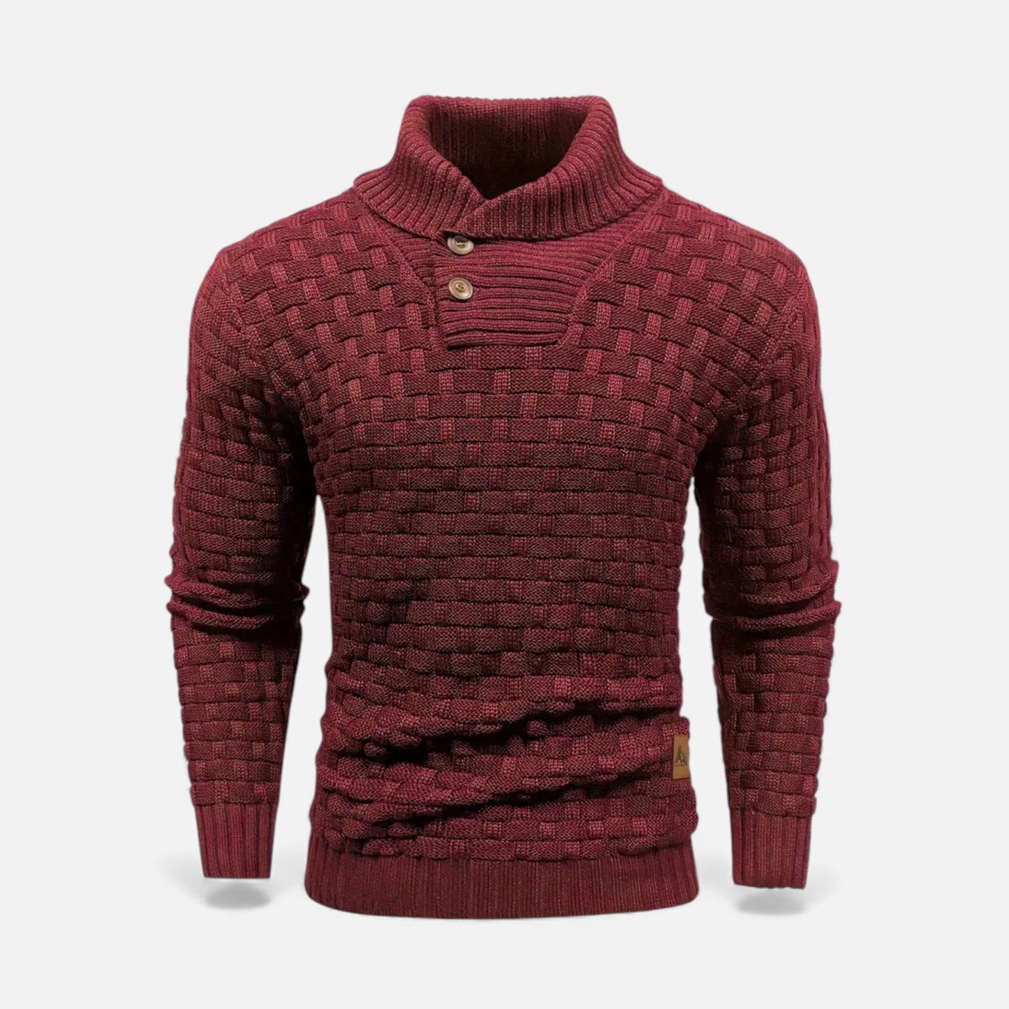 Just-Outlet | Men’s Sweater – Lapel Knit Winter Classic