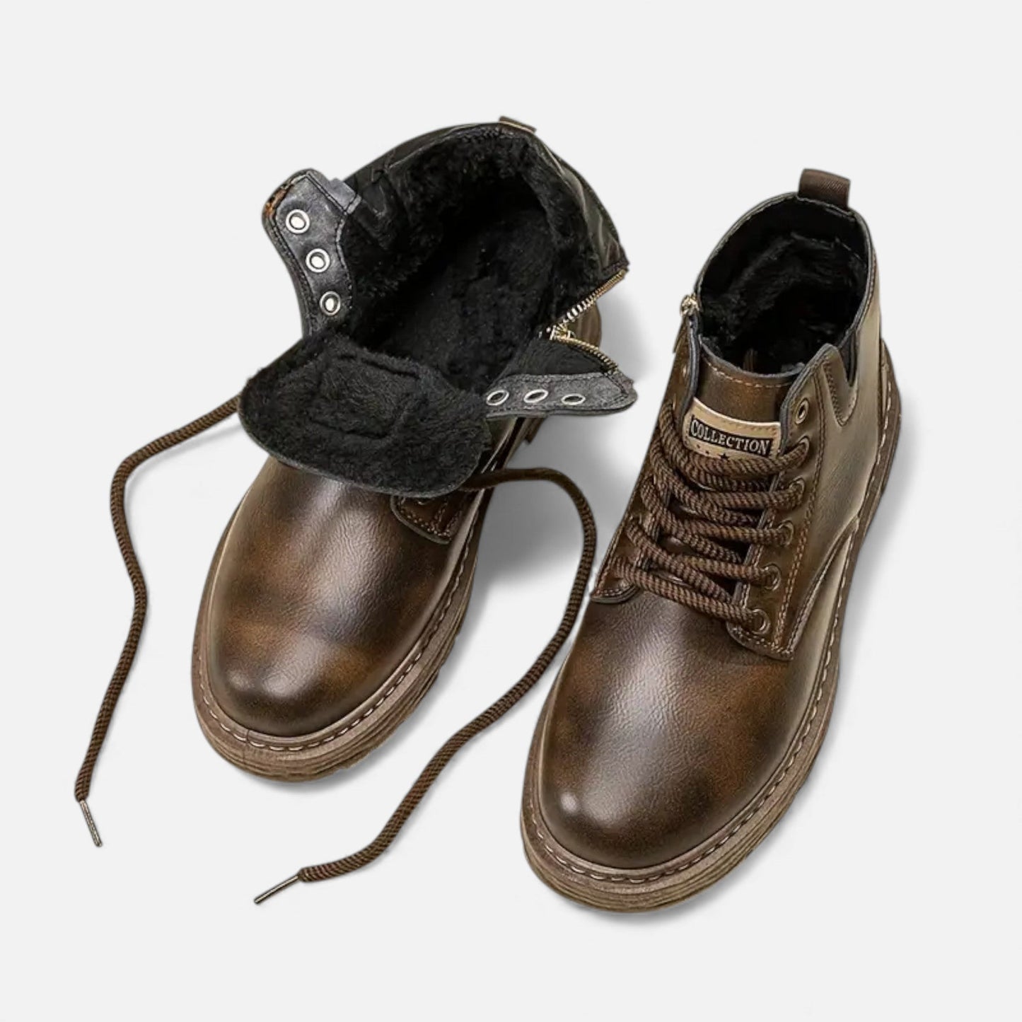 Just-Outlet | Men’s Vintage Boots – Classic Short Lace-Up