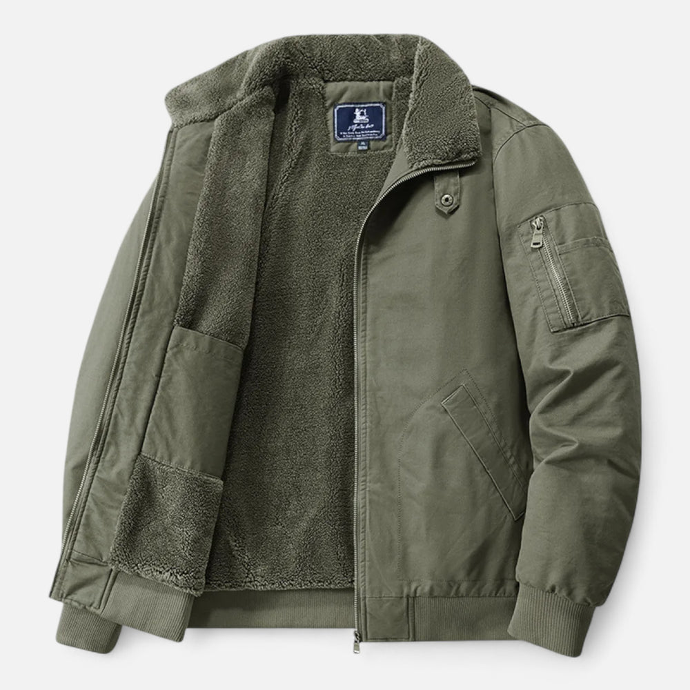 Just-Outlet | Men’s Jacket – Timeless Cotton & Lambswool