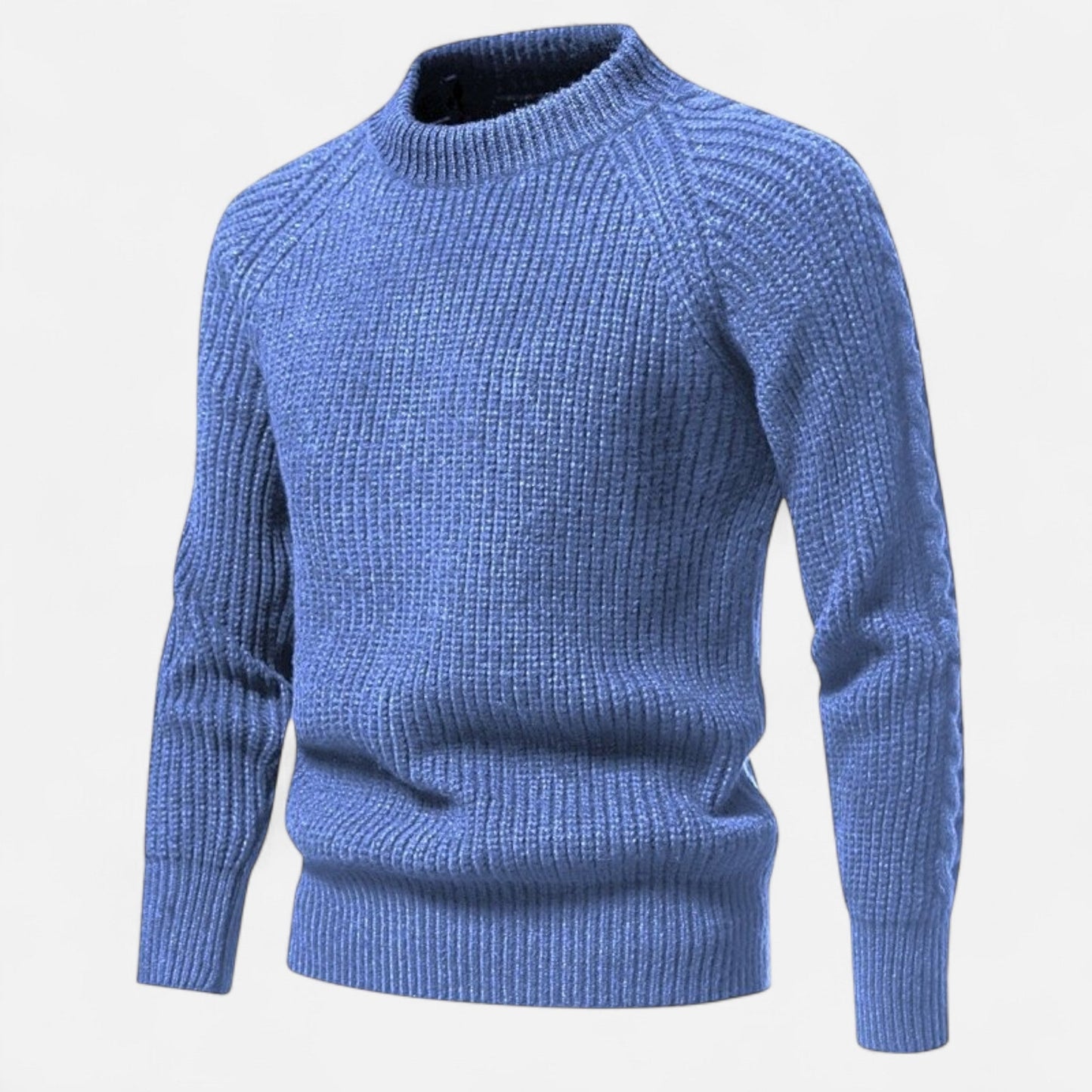 Just-Outlet | Men’s Slim-Fit Sweater – Ribbed Knit Elegance