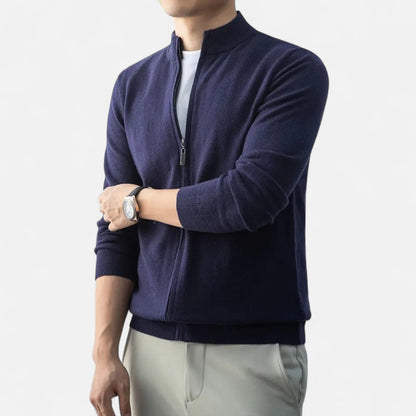 Just-Outlet | Men’s Full-Zip Sweater – Heritage Wool Blend