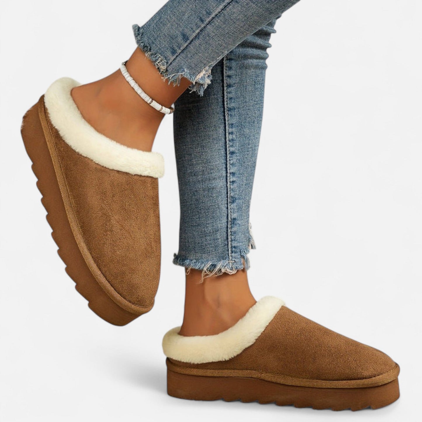 Just-Outlet | Comfy Fleece Slippers for Women – Warm Indoor Shoes