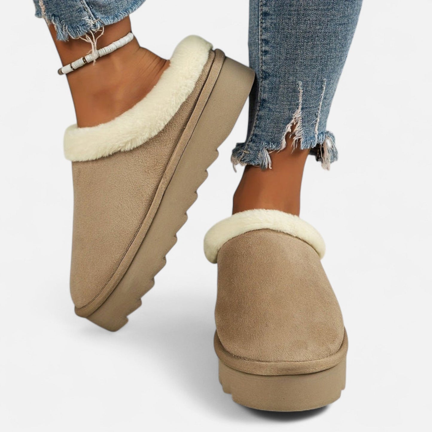 Just-Outlet | Comfy Fleece Slippers for Women – Warm Indoor Shoes